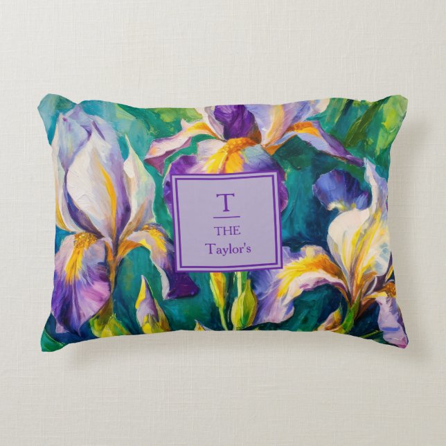 Iris  accent pillow (Front)