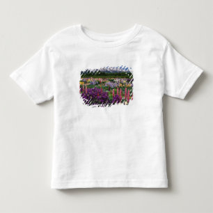 Iris and Lupine garden and Teton Range, Toddler T-Shirt