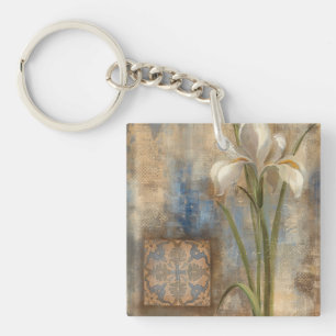 Iris and Tile Key Ring