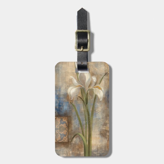 Iris and Tile Luggage Tag (Front Vertical)
