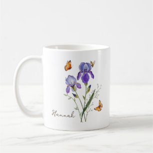 Iris Birth Month Flower Coffee Mug
