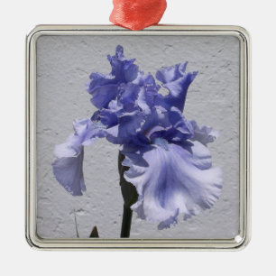 Iris Bloom Metal Ornament