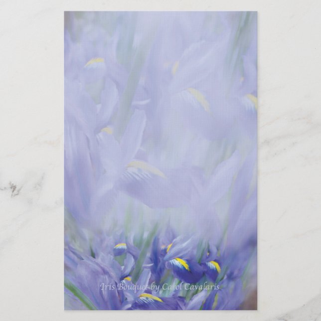 Iris Bouquet Stationery (Front)