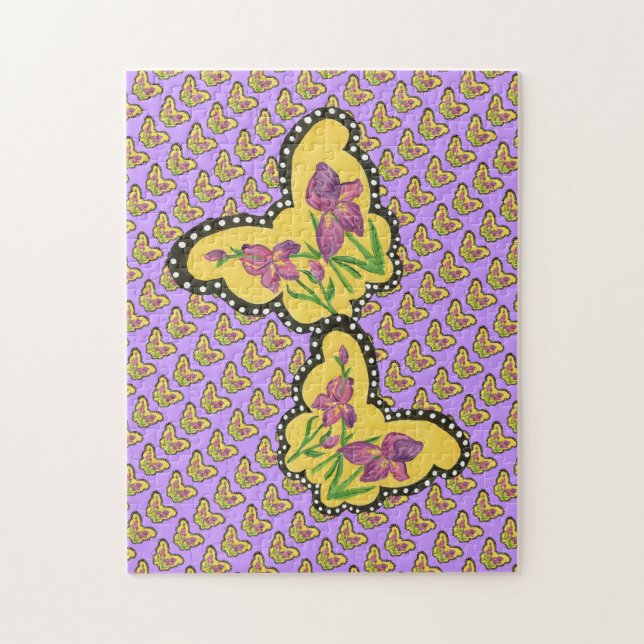 Iris Butterfly Puzzle (Vertical)