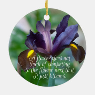 Iris Ceramic Ornament