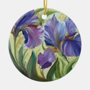 Iris Ceramic Ornament