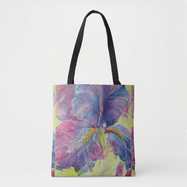 Iris Cracked Up Tote Bag (Front)