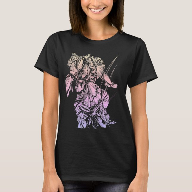 Iris Digital Art Sketch Transparency Tshirt (Front)