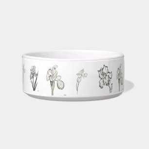 Iris Drawings Pet Bowl