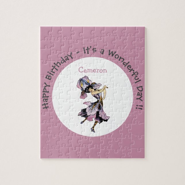 Iris - Fleur-de-Lis Whimsical Flower Party Supply Jigsaw Puzzle (Vertical)