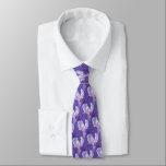 Iris floral botanic ultra violet wedding tie<br><div class="desc">Show your love of irises or purple ultra violet with these floral flower patterned neck tie. Purple background colour can be changed if required. Original iris watercolor and gouache painting and designed by www.mylittleeden.com</div>