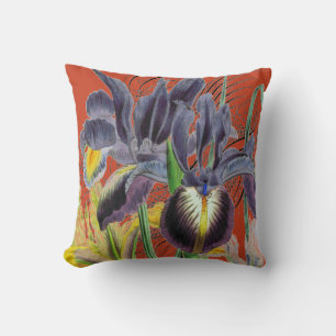 Iris Floral Fantasy Red 2.0 Cushion
