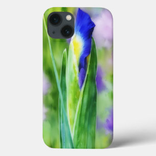 Iris Flower Bud Abstract Style Art Phone Case