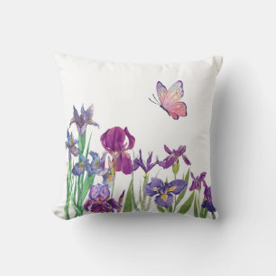 Iris flower cushion