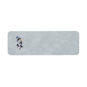 iris flower fairy return address label