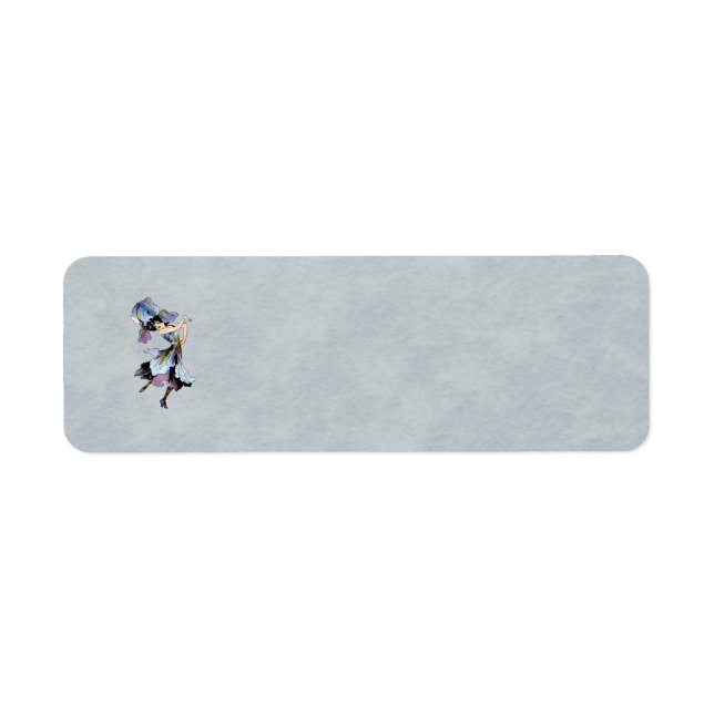 iris flower fairy return address label (Front)