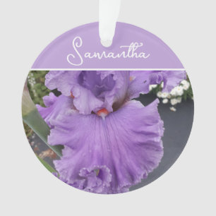 Iris Flower Flowers Purple Lavender Lilac Apron Ornament