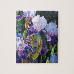 Iris Flower Garden Jigsaw Puzzle