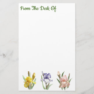 Iris Flower Garden Stationery