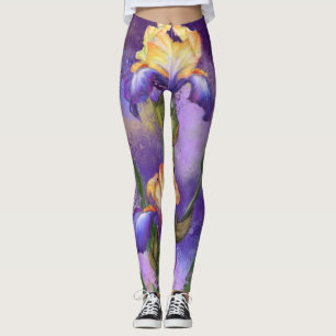 Iris Flower Leggings