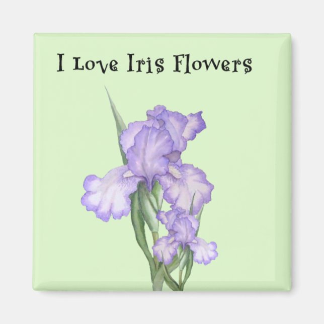 Iris Flower Magnet (Front)
