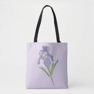 Iris Flower Painting Tote Bag