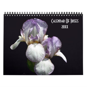 Iris Flower Photography  Calendar