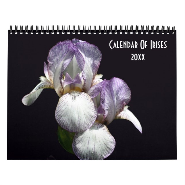 Iris Flower Photography  Calendar (Cover)