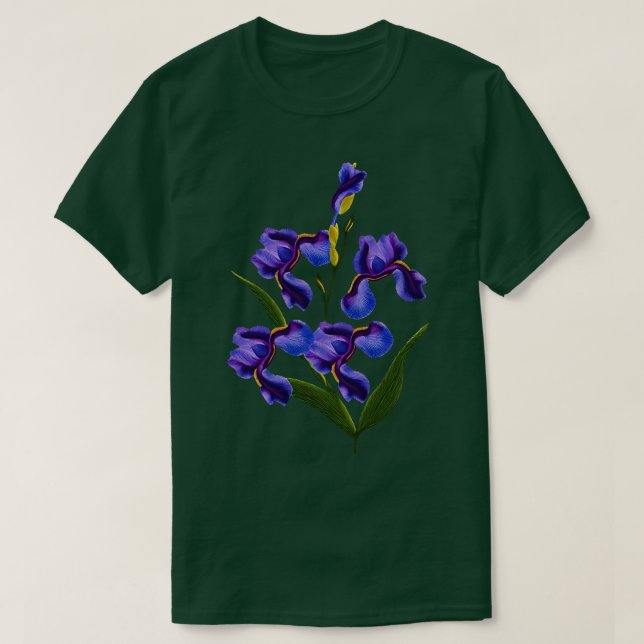 Iris flower T-Shirt (Design Front)