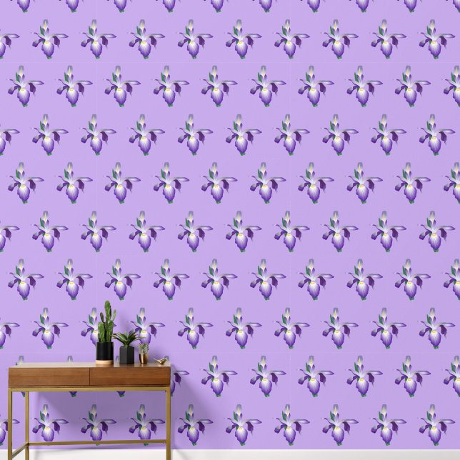 Iris Flower Wallpaper (Hallway)