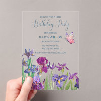 Iris flowers 16th Birthday Party 