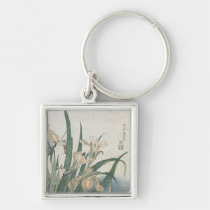 Iris Flowers and Grasshopper, c.1830-31 Key Ring