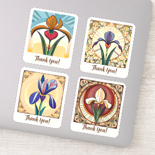 Iris Flowers Groovy Retro Personalised