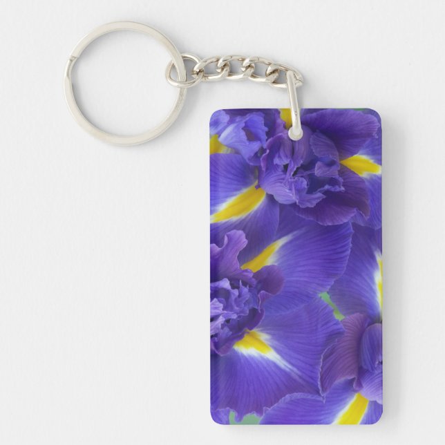 Iris flowers key ring (Front)