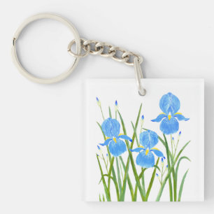 Iris Flowers Keychain