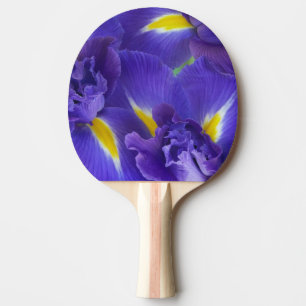 Iris flowers ping pong paddle