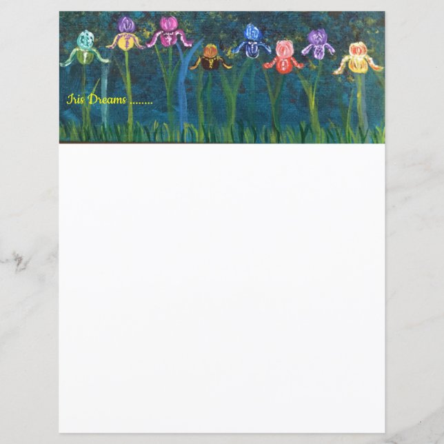 Iris flowers stationary (Front)