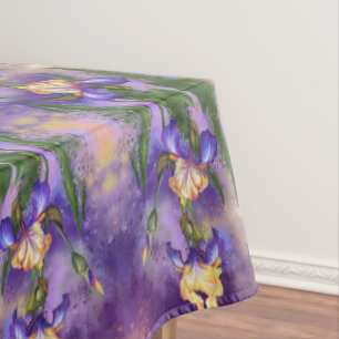 Iris Flowers Tablecloth