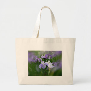 Iris Garden Large Tote Bag