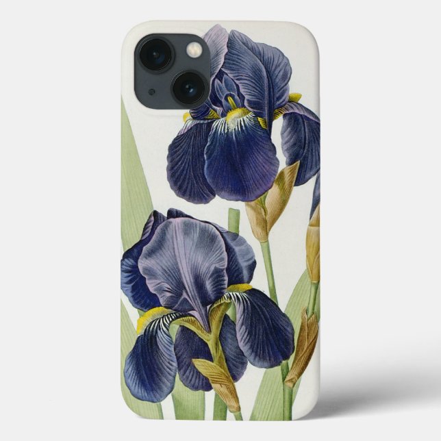 Iris Germanica, from `Les Liliacees', 1805 Case-Mate iPhone Case (Back)