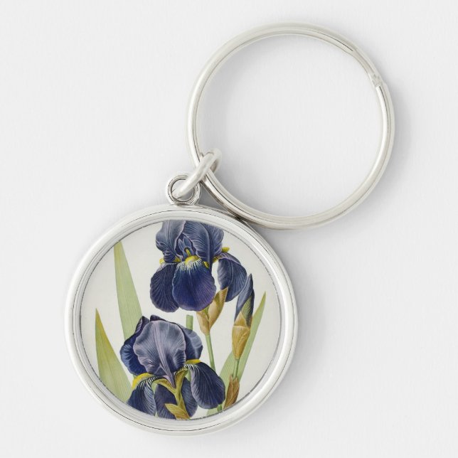Iris Germanica, from `Les Liliacees', 1805 Key Ring (Front)