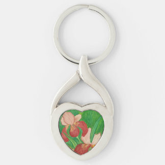 Iris heart Key Ring