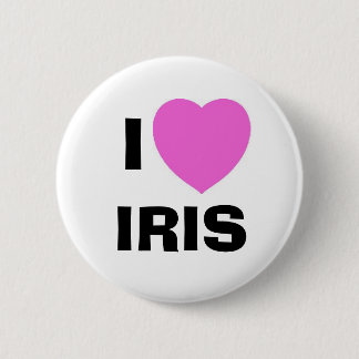 IRIS, I 6 CM ROUND BADGE