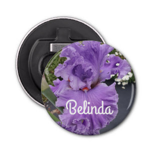 Iris Irises Purple Flower Floral Lavender Bottle Opener