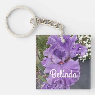 Iris Irises Purple Flower Floral Lavender  Key Rin Ring