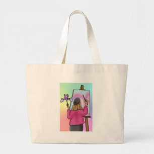 Iris is for Inspiration Large Tote Bag