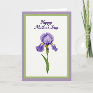 Iris Mothers Day Bloom Card