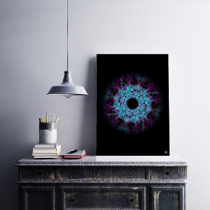 Iris nebula - colourful abstract pattern v1.1 poster