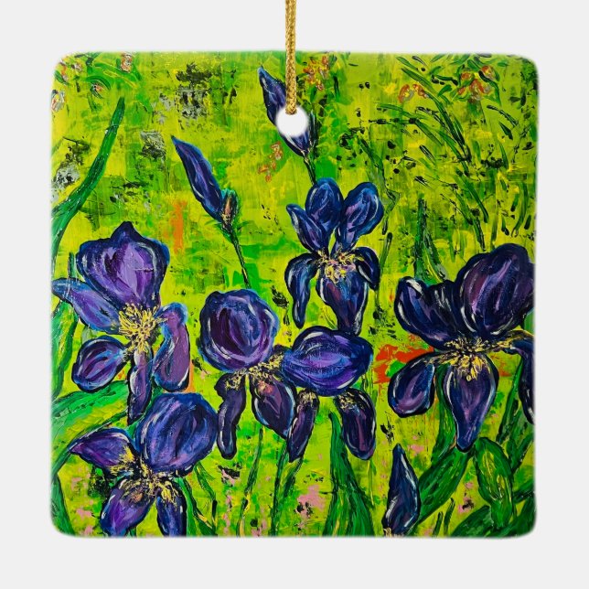 Iris Ornament (Back)