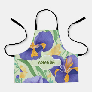 Iris Pastel Colourful Personalised Pattern Apron